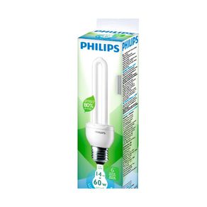 Lâmpada Eletrônica Philips 14W E27 Ecohome Stick Luz Clara 127V