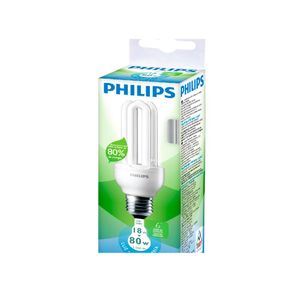Lâmpada Eletrônica Philips Ecohome Stick Luz Clara 18W E27 220V