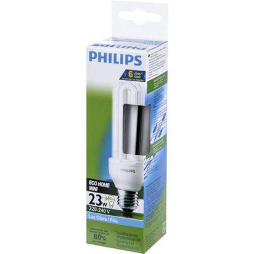 Lampada Eletronica Philips 3u 220v 23w Branca E27 6500k 6000h