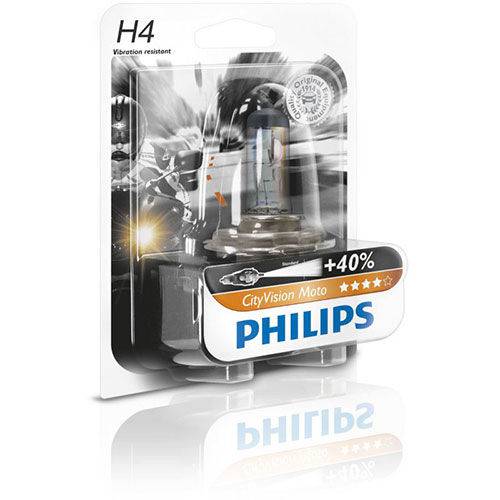 Lampada Farol de Moto H4 35 X 35 City Vision Philips