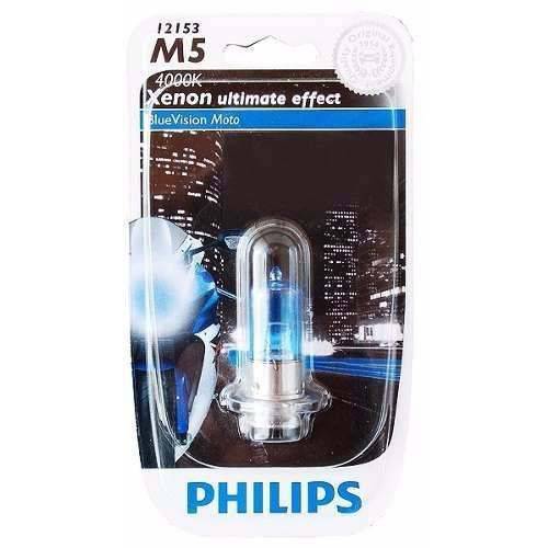 Lâmpada Farol M5 Biz Bros Pop Dream Philips Efeito Xenon