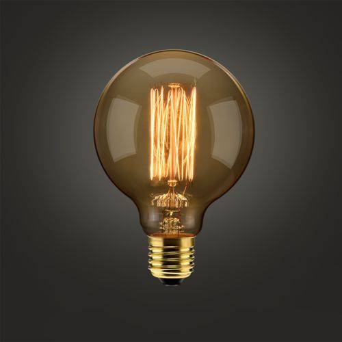 Lampada Filamento Carbono G95 40w 220v 2000k
