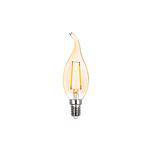 Lampada Filamento Vela Chama Led 220v 2w 2400k Vintage Stella Sth6332/24
