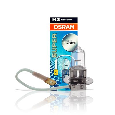 Lâmpada H3 Osram Super 55w 12v - 30% Mais Luz