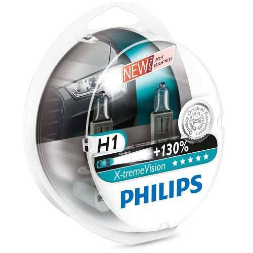 Lâmpada H1 Philips Extreme X-treme Xtreme Vision 130% Luz