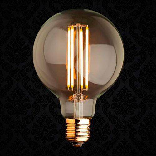 Lâmpada LED 4W G95 Vintage Retrô Industrial Loft Design Thomas Edison Filamento 2200K Carbono LM1711