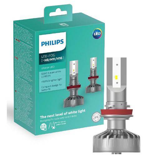 Lampada Led Automotiva Philips Led-fog H8/h11/h16 Paraq Neblina