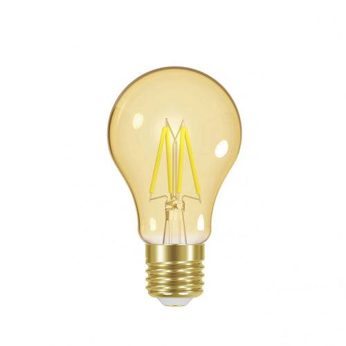 Lâmpada LED Bulbo Vintage Filamento Dimerizavel A60 Taschibra 220V Ambar - Caixa com 10 Unidade -