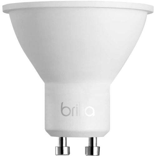 Lâmpada LED Dicróica 6,5W GU10 2700K Bivolt 435427 - Brilia
