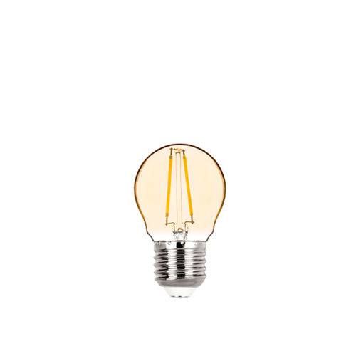 Lâmpada LED Mini Bulbo Filamento 2W Âmbar E-27 Bivolt STH6334/24 - Stella Design