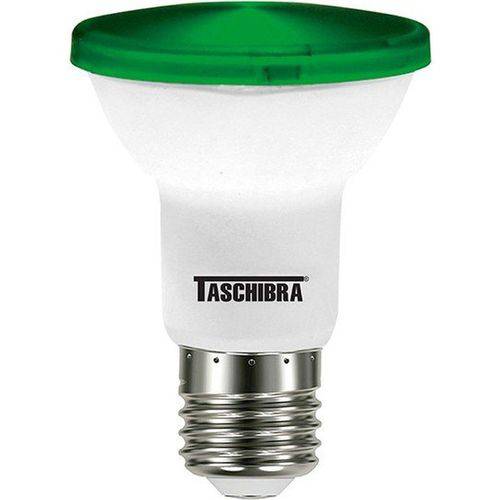 Lâmpada LED PAR 20 IP65 6W Verde 100/240V Taschibra