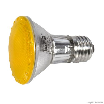 Lâmpada LED PAR20 E27 7W 3000K Bivolt Amarela Taschibra