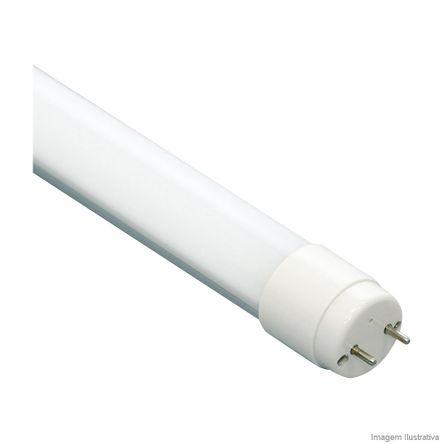 Lâmpada LED Tubular T8 18W 6500K Bivolt Branca Taschibra