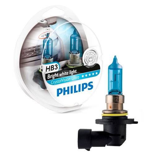 Lampada Philips Crystal Vision Hb3-9005cvsm 12v 60w 4300k