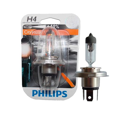 Lâmpada Philips Farol Moto H4 60/55W City Vision