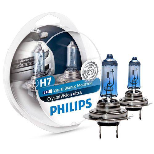 Lampada Super Branca H7 Philips Crystal Vision 4300k