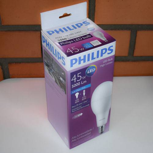 Lâmpada Ultra Led Alta Potência E-40 45w 6500k A125 Bivolt - Philips