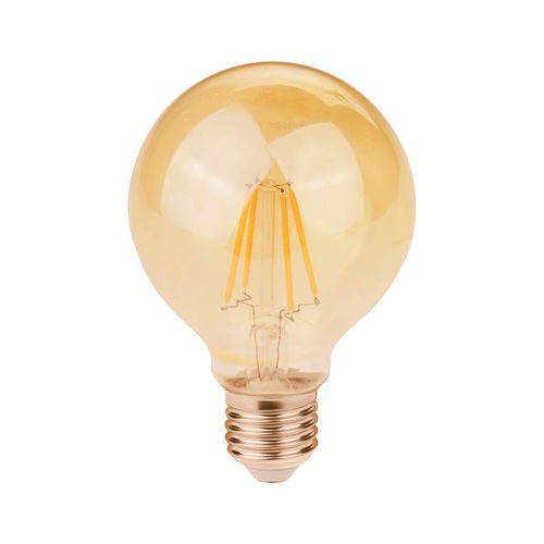 Lampada Vintage - Filamento de Led - G80 2w 2400k E27 Bivolt Bella