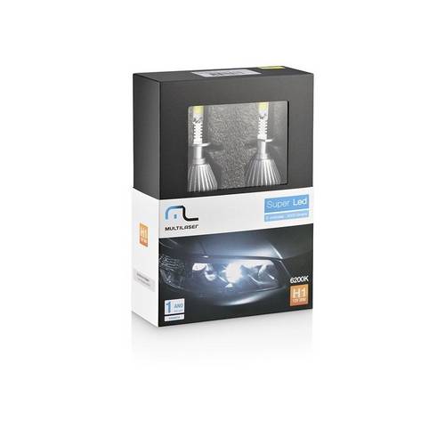 Lampadas Automotiva Multilaser Super Led H1 12v 30w - Au823