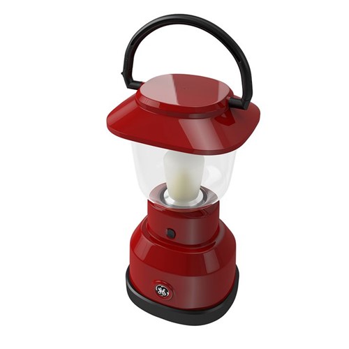 Lampião LED General Electric Vermelho, Ultra Resistente, 350 Lumens, Até 180 Horas, 3 Níveis de Luz