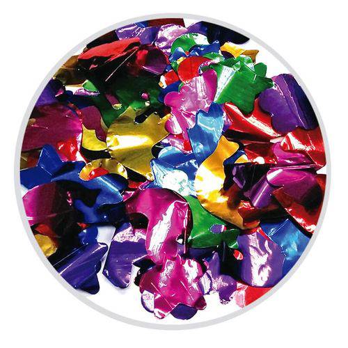 Lança Confetes Chuva Papel Metalizado Colorido 60cm 12 Unidades SilverFestas