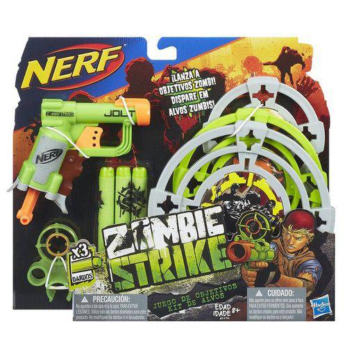 Lança Dardo Nerf Zombie com Alvos A6636 - Hasbro