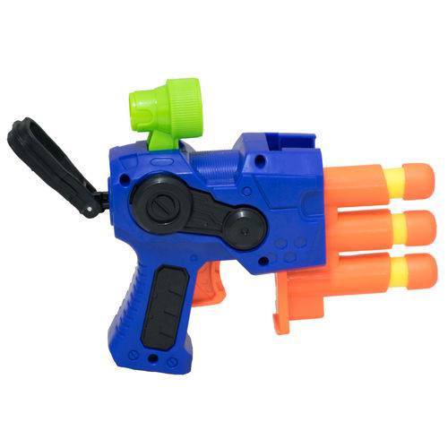 Lança Dardos Pistola Brinquedo Infantil BBR TOYS Azul
