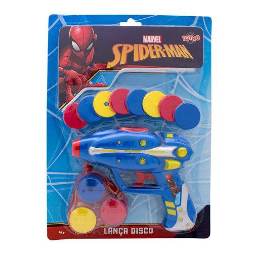 Lançador de Discos Homem Aranha Azul Toyng