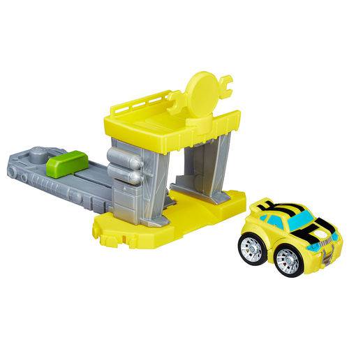 Lançador Transformers Flip Racers Amarelo - Hasbro