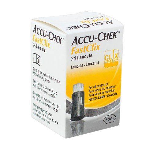 Lancetas Accu-chek Fastclix com 24 Unidades - Roche