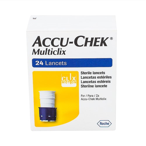 Lancetas Accu-Chek Multiclix com 24 Unidades