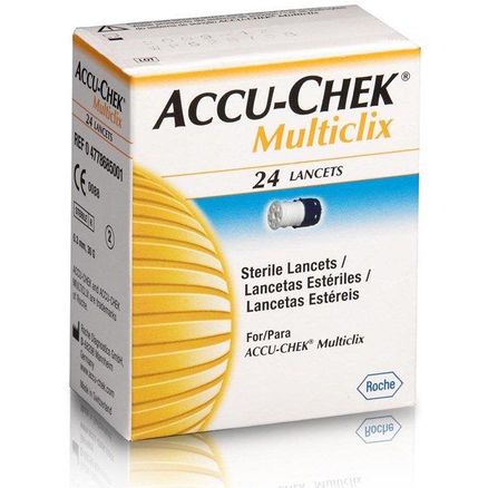 Lancetas Estéreis Accu-chek Multiclix C/ 24