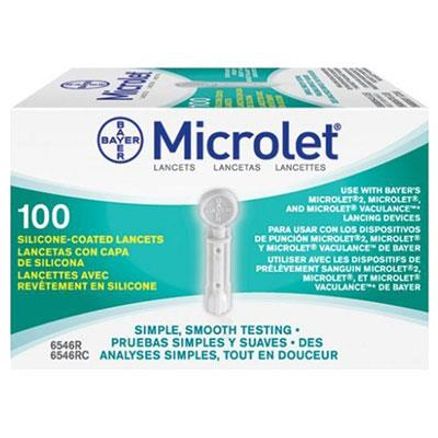 Lancetas Microlet Bayer C/ 100