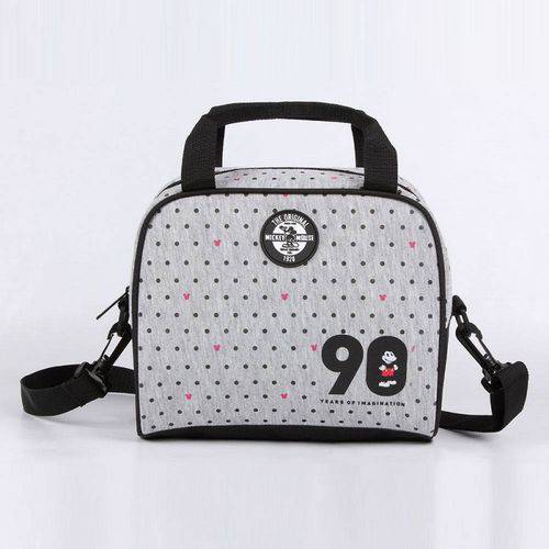 Lancheira Cooler Cinza Poás Mickey Mouse Disney - 90th Years Limited Edition
