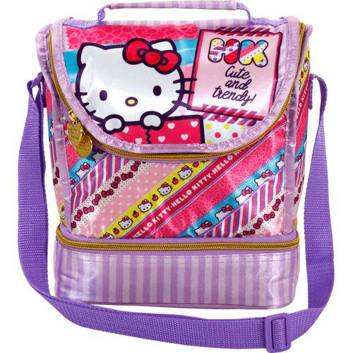 Lancheira Hello Kitty Washi Pink - 7884 - Artigo Escolar