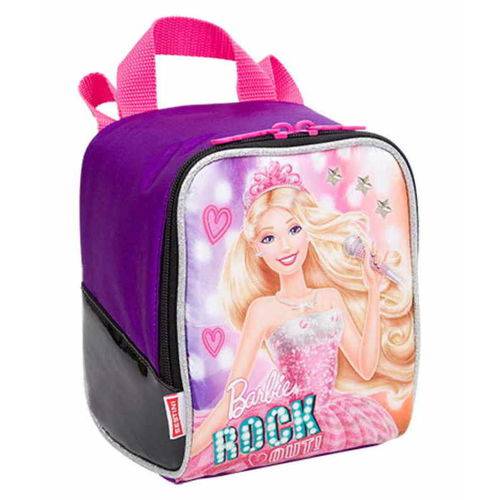 Lancheira Soft com Acessórios Barbie Rock'n Royals Roxa 64350-08 - Sestini