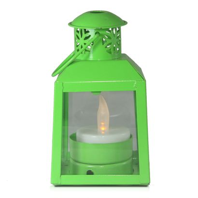 Lanterna Decorativa Vanice Candeeiro Verde Avalon