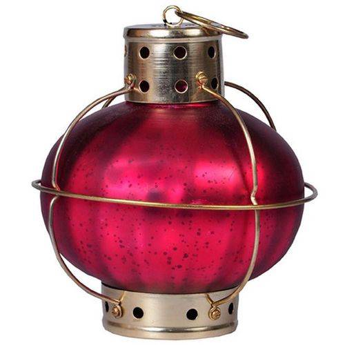 Lanterna Indiana Burgandi Onion - 20cm X 18cm X 18cm - Trevisan Concept
