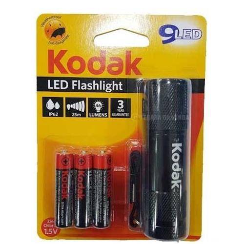 Lanterna Kodak 9-Led Flashlight Preta 1.5v C/3 Pilhas