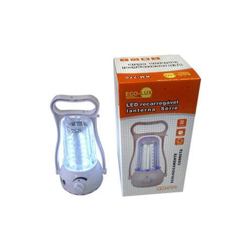 Lanterna Lampião Recarregável Eco Lux 45 Leds