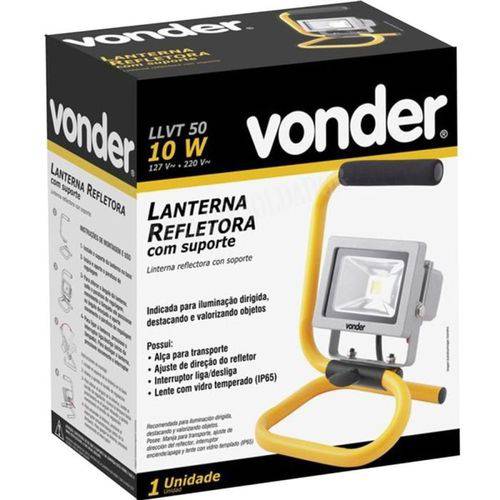 Lanterna Refletora com Suporte 10w Llv 750 Vonder
