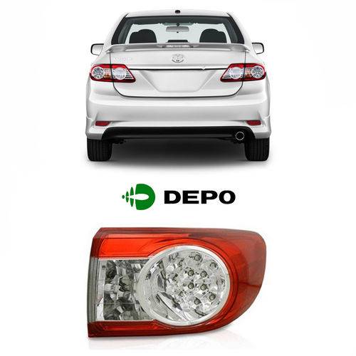 Lanterna Toyota Corolla 2012/2014 Lado Carona com Led Depo