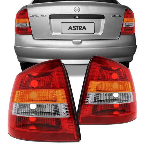 Lanterna Traseira Astra Hatch 99 00 01 02 Tricolor Cristal