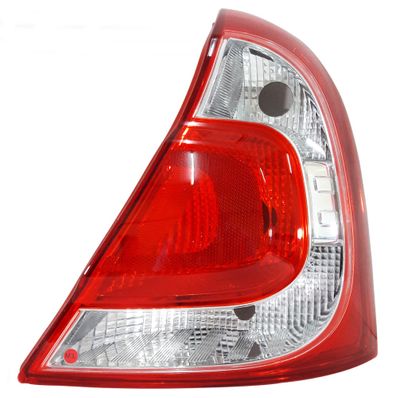 Lanterna Traseira Bicolor Carcaça Vermelha Renault Clio Hatch 2012 Até 2016