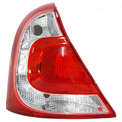 Lanterna Traseira Bicolor Carcaça Vermelha Renault Clio Hatch 2012 Até 2016
