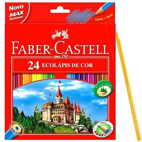 Lápis 24 Cores Ecolapis Faber Castell