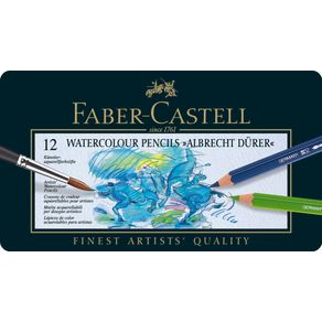 Lápis Aquarela Albrecht Dürer Estojo com 12 Cores Ref.117512 Faber-Castell