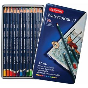 Lápis Aquarela Watercolour Estojo com 12 Cores Ref.32881 Derwent