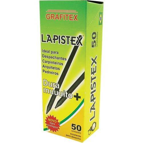 Lápis Carpinteiro Lapistex com 50 Unidades