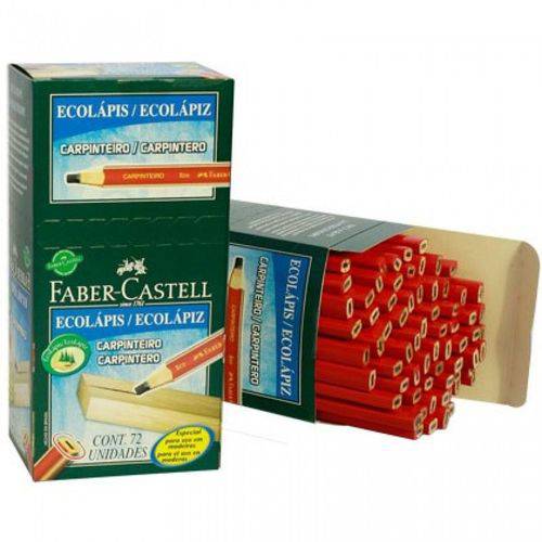 Lápis Carpinteiro Marceneiro Faber-castell Ecolapis 72pçs